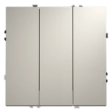 Изображение Выключатель встраиваемый VOLTUM S70 трехклавишный 10А, (кашемир)